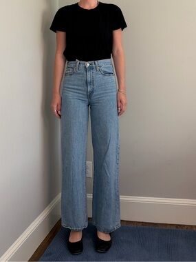 Levi's High-Rise Wide Leg Jeans - Light Blue